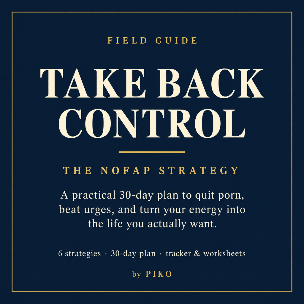 Take Back Control by Piko, a NoFap field guide cover